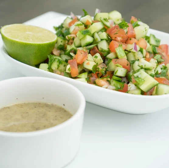 Mediterranean cucumber salad