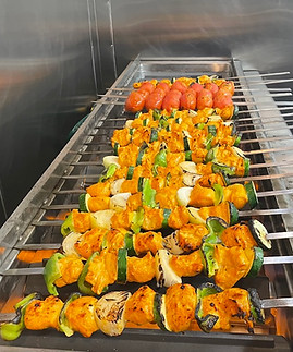 kabobs on the grill